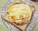 A picture of step 5 of Teriyaki Ham and Egg Toast.