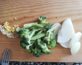 Foto del paso 3 de la receta: Fideos salteados con pollo y brócoli