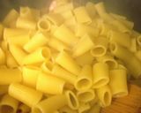 A picture of step 7 of Rigatone with Shrimp/Pasta con i gamberetti.
