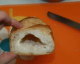 A picture of step 3 of Christmas Colored Stuffed Baguettes.