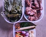 Foto langkah ke 1 dari resep Gulai Daun Singkong Nangka Muda.
