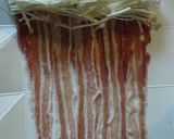 A picture of step 2 of Hanpen Wrapped in Sliced Pork Belly.