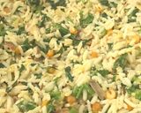 A picture of step 3 of Palak rice.