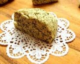 A picture of step 15 of Pancake Mix Matcha Chocolate Scone.