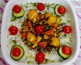 A picture of step 3 of Vegetables Stew with Cilentro Rice.