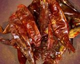 A picture of step 2 of Shrimp Patties in Guajillo Sauce with Nopales.