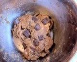 A picture of step 6 of Coffee & Chocolate Scones with Pancake Mix.