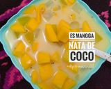 Foto langkah ke 2 dari resep Es mangga nata de coco / es mangga susu / es mangga selasih.