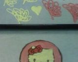 A picture of step 5 of Character Cake (Chocolate Decoration Plate) Kitty.
