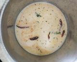 A picture of step 2 of Pakoda kadhi.