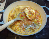 A picture of step 4 of Mexican chicken and Avocado soup.