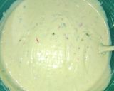A picture of step 4 of Tutti Fruity cake.