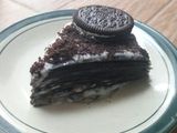 Oreo Crepe cake (Black and White)