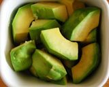 A picture of step 1 of Tofu and Avocado Salad with Yuzu Pepper Paste.