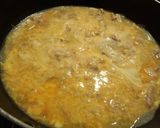 A picture of step 4 of Golden Dashi - Superb Oyako-Don With Egg and Chicken.