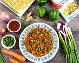 A picture of step 10 of Chinese Bhel.