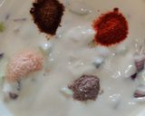 A picture of step 4 of Cucumber Onion Raita.