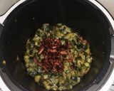 Une image de l'étape 5 de Courgettes, lardons, oignons.