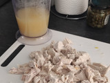 Pollo con alcaparras y arroz con curry