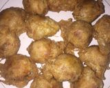 A picture of step 1 of Yam ball.