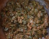 A picture of step 6 of Bhindi gravy.