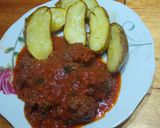 Foto del paso 9 de la receta: Albóndigas rojas picantes y papas rústicas