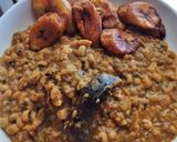 A picture of step 1 of Beans porridge and plantain.