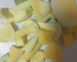 A picture of step 2 of Raw mango mint chutney.