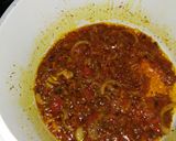A picture of step 2 of My special fried pasta.