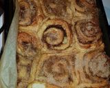 Cinnamon roll (fahéjas-vaníliás-fehércsokis csiga) recept fázis 8 fotója