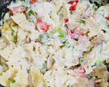 A picture of step 7 of White Sauce Pasta.