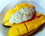 A picture of step 5 of Mango or Durian with Sticky Rice.