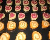 A picture of step 7 of Pinwheel cookies.
