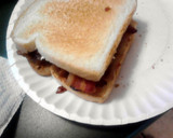 A picture of step 8 of Bacon & Jelly on Toast.