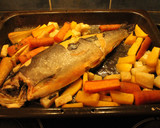 Foto del paso 14 de la receta: Röding (trucha salmonada),con hortalizas tostadas y cus-cús