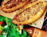 A picture of step 7 of Turkish pide 😋.