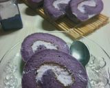 Foto langkah ke 10 dari resep Japanese Taro Roll Cake.