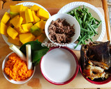 Foto langkah ke 2 dari resep Gulai Pedas Labu Kuning dan Ikan Salai.
