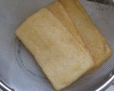 A picture of step 1 of Fried Pork and Aburaage Spirals with Ankake Thick Sauce.
