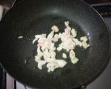 A picture of step 2 of Stir-Fried Ong Choy (Chinese Water Spinach) with Leftover Chicken Skin.