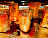 A picture of step 1 of Mike's Beef Bone Marrow Appetizer.