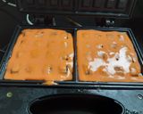 A picture of step 4 of Tricolor waffles.