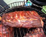 A picture of step 16 of Spiced Smoked Ribs with Orange Soda Sauce.