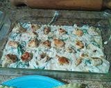 A picture of step 7 of Two layer alfredo lasagna.