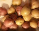 A picture of step 2 of Re-skinned Potatoes.