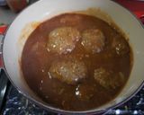 A picture of step 10 of Fluffy and Soft Stewed Hamburgers..