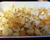 A picture of step 2 of Roasted cauliflower and fish dinner..