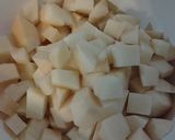 A picture of step 1 of Sautéed Sausage and Potatoes w/cheese.