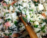 A picture of step 2 of A Family Favorite: Japanese Flavored Spinach Fried Rice.