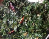 A picture of step 3 of Water Spinach Stir fry(Kalmi ka saag).